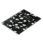 Cute Floral Spring Daisy Personalized Notitieboek (Linkerzijde)