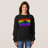 Cute Floral Sunflower LGBTQ Gay Pride Flag Queer F Trui (Voorkant volledig)