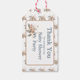 Cute Floral Turtle Baby Shower Cadeaulabel