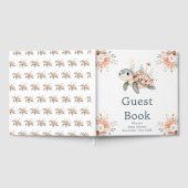 Cute Floral Turtle Baby Shower Gastenboek (Volledig)