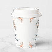 Cute Floral Turtle Birthday Party Papieren Bekers (Rechts)