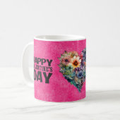 Cute Floral Valentijnsdag Persoonlijke koffie Mok (Voorkant links)