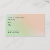 Cute Floral Waterverf Bouquet Event Planning Visitekaartje (Achterkant)