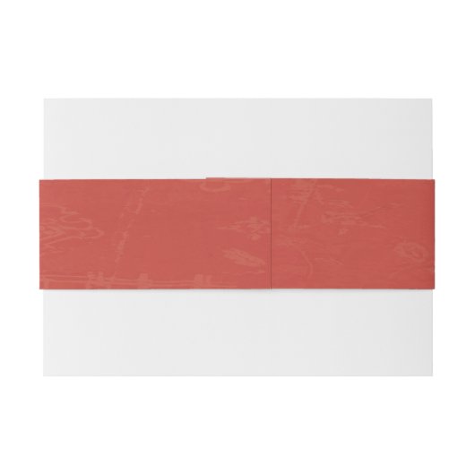 Cute Floral Wedding Monogrammen Uitnodigingen Wikkel (Achterkant Voorbeeld)