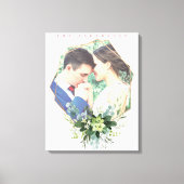 Cute floral wreatfoto lijst canvas afdruk (Voorkant)