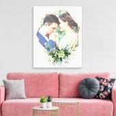 Cute floral wreatfoto lijst canvas afdruk (Insitu (Woonkamer))