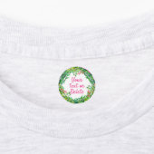 Cute floral wreed girlie patroon set labels (Aangebracht)