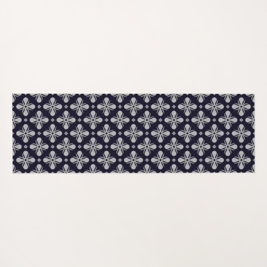 Cute Floral Yogamat (Achterkant (horizontaal))