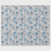 Cute florale patroon, bloemen, bloempatroon cadeaupapier (Vlak)