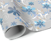 Cute florale patroon, bloemen, bloempatroon cadeaupapier (Rol Hoek)