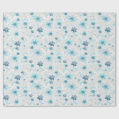 Cute florale patroon, bloemen, bloempatroon cadeaupapier (Vlak)