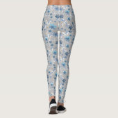 Cute florale patroon, bloemen, bloempatroon leggings (Achterkant)