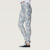 Cute florale patroon, bloemen, bloempatroon leggings (Links)