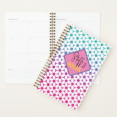 Cute florale patroon gepersonaliseerde planner (Display)
