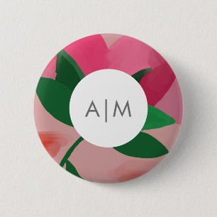 Cute florale rugzak ronde button 5,7 cm