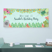 Cute Florida Animals Wild One Kids Birthday Spandoek (Beurs)