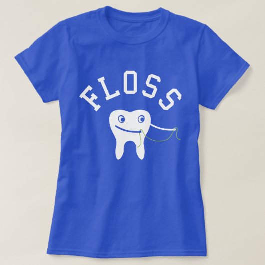 Cute Floss Tooth T-shirt (Design voorkant)