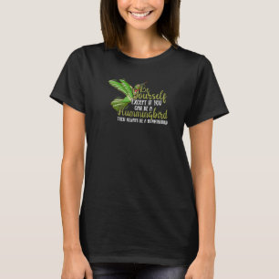 Cute Flower & Bird altijd be a Hummingbird T-shirt