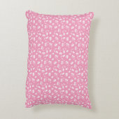 Cute Flower Bud Pink Accent Pillow Kussen (Achterkant (Verticaal))