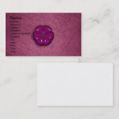 Cute Flower Button Visitekaartje (Voorkant / Achterkant)