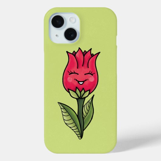 Cute Flower Character Girly Case-Mate iPhone Case (Achterkant)
