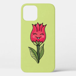 Cute Flower Character Girly iPhone 15 Case