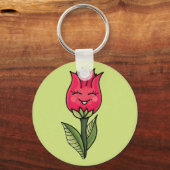 Cute Flower Character Girly Sleutelhanger (Voorkant)