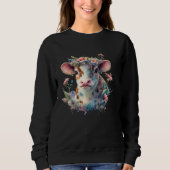 Cute Flower Cow Trui (Voorkant)