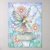 Cute Flower Fairy Art Poster van Molly Harrison (Voorkant)