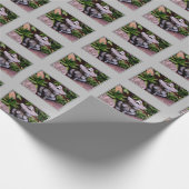 Cute Flower Garden Frog Natuur Pattern Cadeaupapier (Hoek)