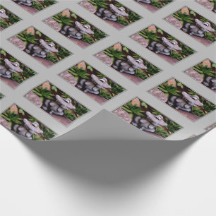 Cute Flower Garden Frog Natuur Pattern Cadeaupapier