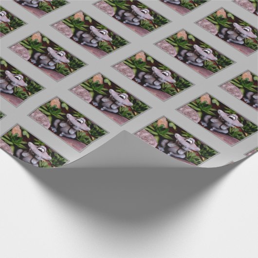 Cute Flower Garden Frog Natuur Pattern Cadeaupapier (Hoek)