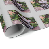 Cute Flower Garden Frog Natuur Pattern Cadeaupapier (Rol Hoek)