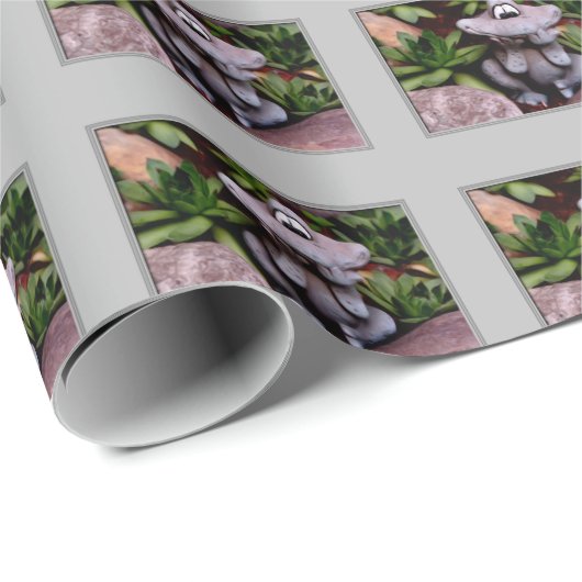 Cute Flower Garden Frog Natuur Pattern Cadeaupapier (Rol Hoek)