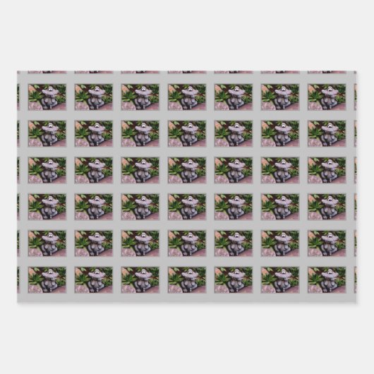 Cute Flower Garden Frog Natuur Pattern Inpakpapier Vel (Voorkant 2)