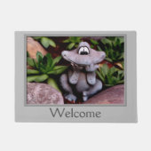 Cute Flower Garden Frog Welkom Deurmat (Voorkant)