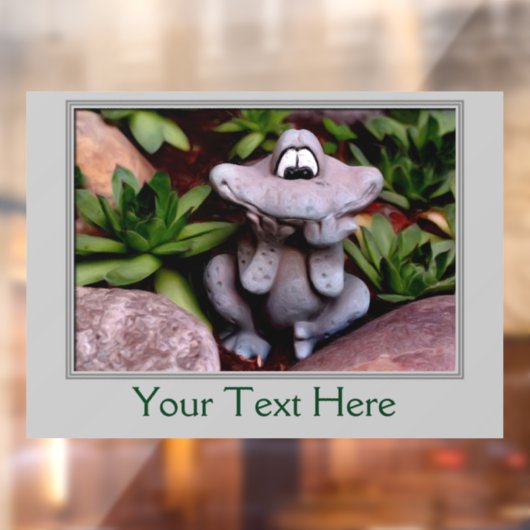 Cute Flower Garden Frog Welkom Raamsticker (Vel 2)