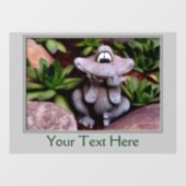 Cute Flower Garden Frog Welkom Raamsticker (Vel)