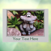 Cute Flower Garden Frog Welkom Raamsticker (Vel 3)