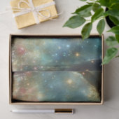 Cute Flower Girl and Unicorn In Forest Decoupage  Tissuepapier (Geschenk)