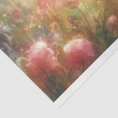 Cute Flower Girl and Unicorn In Forest Decoupage  Tissuepapier (Detail)