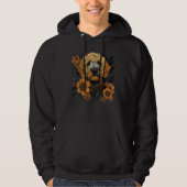 Cute Flower Goldendoodle summer Floral Golden Dood Hoodie (Voorkant)