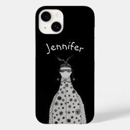 Cute flower oorringen Hoesje-Mate iPhone case