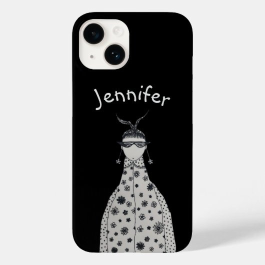 Cute flower oorringen Hoesje-Mate iPhone case (Achterkant)