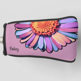 Cute Flower Paars Pink Blue Boho Daisy Bisexual Golfheadcover