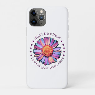 Cute Flower Paars Pink Blue Daisy Womens Bisexual Case-Mate iPhone Case