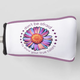 Cute Flower Paars Pink Blue Daisy Womens Bisexual Golfheadcover