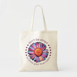 Cute Flower Paars Pink Blue Daisy Womens Bisexual Tote Bag