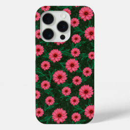 Cute flower patroon iPhone 15 pro case