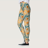 Cute  Flower Pattern Capri Leggins Leggings (Links)